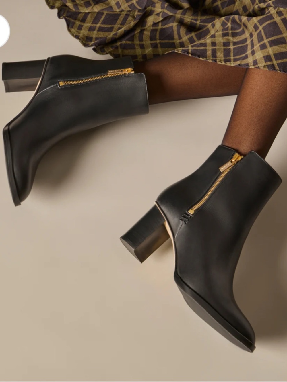 Sarah Flint Perfect Zip Bootie 70 black leather 39 US‎ 9